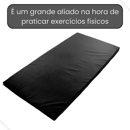 Colchonete Funcional P/treino Perna Abdômen Yoga Pilates Fit Cor Preto - Image 5