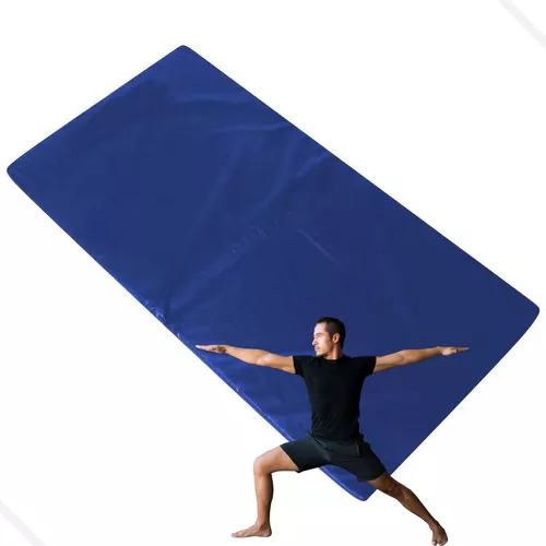 Colchonete 98 X 50 X 3 Academia Yoga Ginastica Cor Colchonete Azul - Image 7