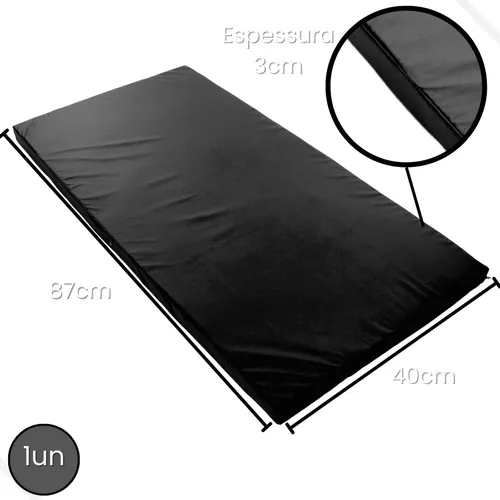 Colchonete Funcional P/treino Perna Abdômen Yoga Pilates Fit Cor Preto - Image 4